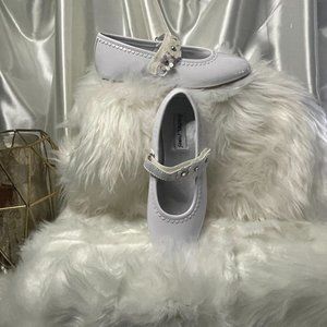 NWT - Rachel Shoes - White Patent Evelyn Mary Jane - Sz 4 Girls